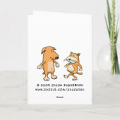 Carte de Fête des pères amusante : Singe autour (Dos)