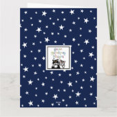 Carte de fête des pères astronaute cosmonaute pers (Dos)