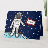 Carte de Fête des Pères Astronaute Spaceman Person (Devant)