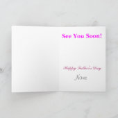 Carte de Fête des pères attendue pour bébé fille (Intérieur)