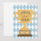 Carte de Fête des Pères au Meilleur Papa du Monde (Devant / Derrière)