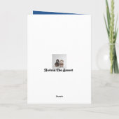 Carte de fête des pères avec Basset Hound (Dos)