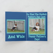 Carte de fête des pères avec Basset Hound (Intérieur)