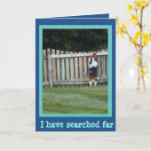 Carte de fête des pères avec Basset Hound (Fleur jaune)