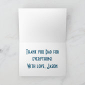 Carte de fête des pères avec un beau tapis orienta (Intérieur)