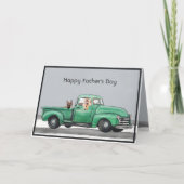 Carte de Fête des pères berger allemand adorable (Devant)