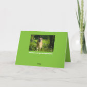 Carte de Fête des pères berger allemande (Dos)