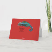 Carte de Fête des Pères Blue Lizard (Dos)