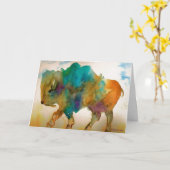 Carte de Fête des pères Buffalo (Fleur jaune)