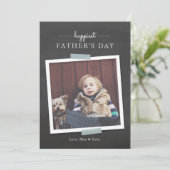 Carte de Fête des pères Cheer Chalkboard (Debout devant)