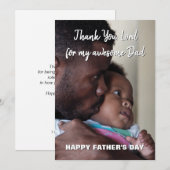 Carte de fête des pères Christian INCROYABLE PAPA (Devant / Derrière)