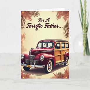 Carte de fête des pères classique de Woody