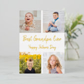 Carte de Fête des pères Collage photo de Meilleur  (Debout devant)