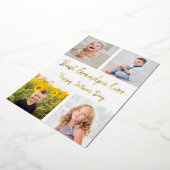 Carte de Fête des pères Collage photo de Meilleur  (Rotation)