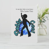 Carte de fête des pères Daddy Cool Disco Dance (Debout devant)