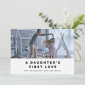 Carte de Fête des pères d'amour pour la première f (Debout devant)