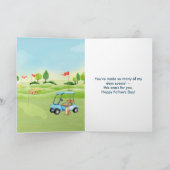 Carte de Fête des pères d'aquarelle amusante Thème (Intérieur)