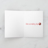 Carte de Fête des pères de badge de cricket (Intérieur)