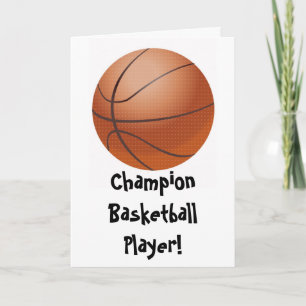 Carte de fête des pères de basket-ball