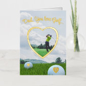 Carte de Fête des pères de cadre Coeur Foil Photo (Recto)