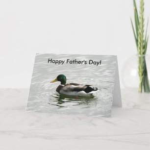 Carte de fête des pères de canard de Mallard