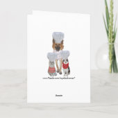 Carte de Fête des pères de chien amusant (Dos)