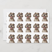 Carte de Fête des pères de chien amusant de pattes (Dos)