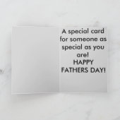 Carte de Fête des pères de colibris (Intérieur)