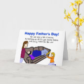 Carte de Fête des pères de contribution de papa (Fleur jaune)