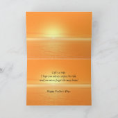 Carte de Fête des pères de coucher de soleil pour  (Intérieur)