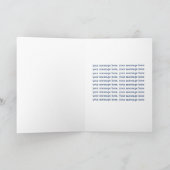 Carte de Fête des pères de couleur bleu pâle (Intérieur)