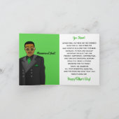 Carte de Fête des pères de Cravate de costume papa (Intérieur)