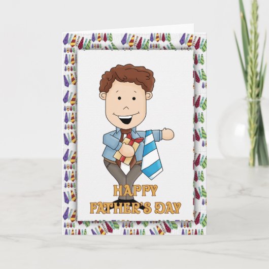 Carte de Fête des pères de Cravate papa 2 (Devant)
