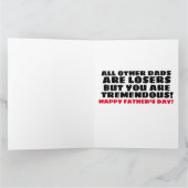 CARTE DE FETE DES PERES DE DONALD TRUMP "PERDANTS! (Intérieur)