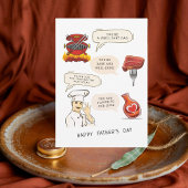 carte de fête des pères de facturation personnalis