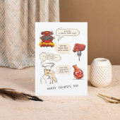 carte de fête des pères de facturation personnalis