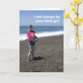 Carte de fête des pères de fille (Fleur jaune)