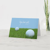 Carte de Fête des pères de golf moderne pour papa  (Devant)