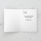 Carte de fête des pères de gramophone (Intérieur)