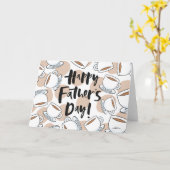 Carte de Fête des pères de la coupe du café (Fleur jaune)