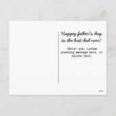 Carte de Fête des pères de légende du père du mari (Dos)