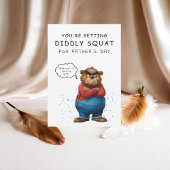 Carte de Fête des pères de l'ours grincheux