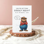 Carte de Fête des pères de l'ours grincheux