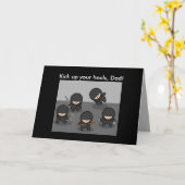 Carte de fête des pères de Ninja (Fleur jaune)