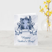 Carte de fête des pères de papa de lacrosse (Fleur jaune)