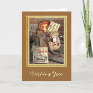 Carte de Fête des pères de pêche à vie fixe