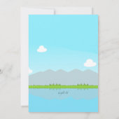 Carte de Fête des pères de pêche père et fils (Dos)