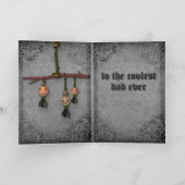 Carte de fête des pères de Raven de père de Goth (Intérieur)