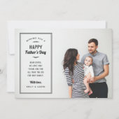 Carte de Fête des pères de recouvrement de photo m (Devant)