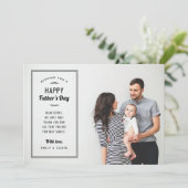 Carte de Fête des pères de recouvrement de photo m (Debout devant)